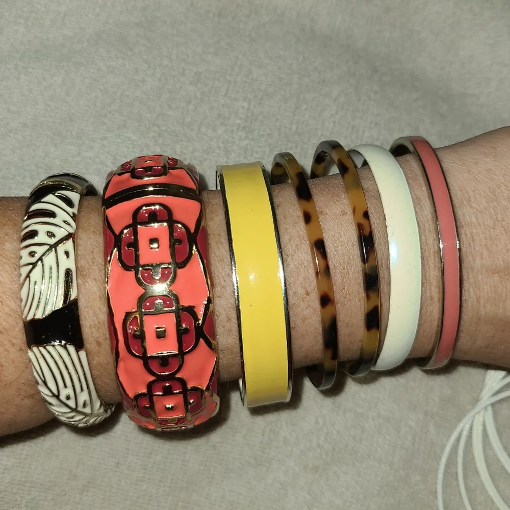 Assorted Colorful Women's Bangle Lot - Picture 3 of 8